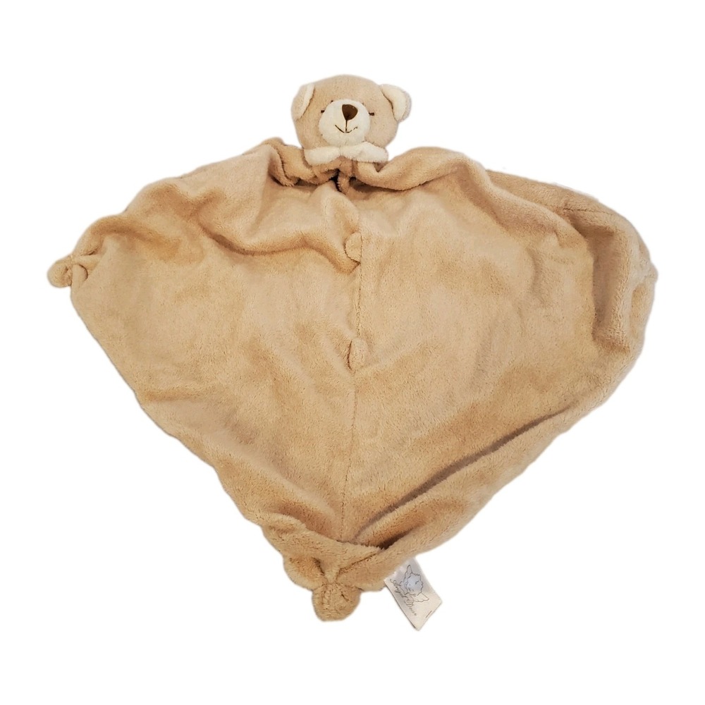 Angel Dear Lovey Sleeping Teddy Bear Security Blanket Baby Brown Knots‎ 12"